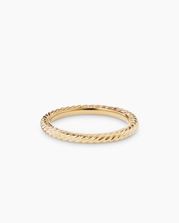 Cable Collectibles® Stack Ring in 18K Yellow Gold, 2mm
