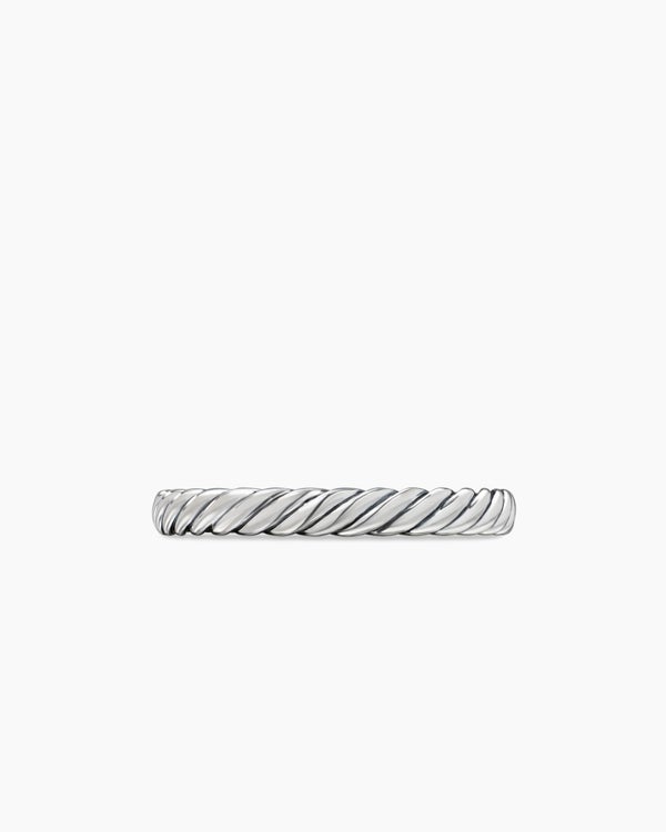 Cable Collectibles Stack Ring in Sterling Silver, 3mm