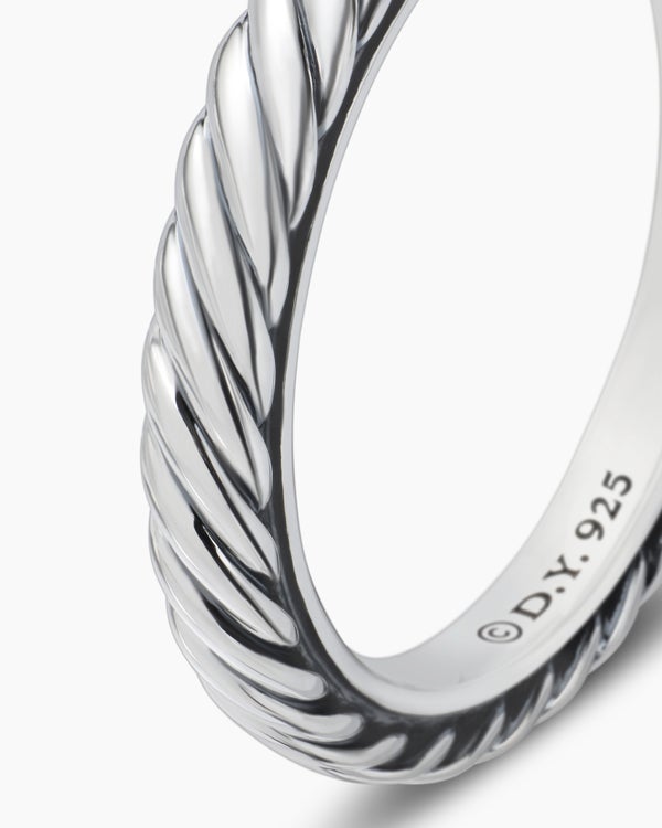 Cable Collectibles Stack Ring in Sterling Silver, 3mm