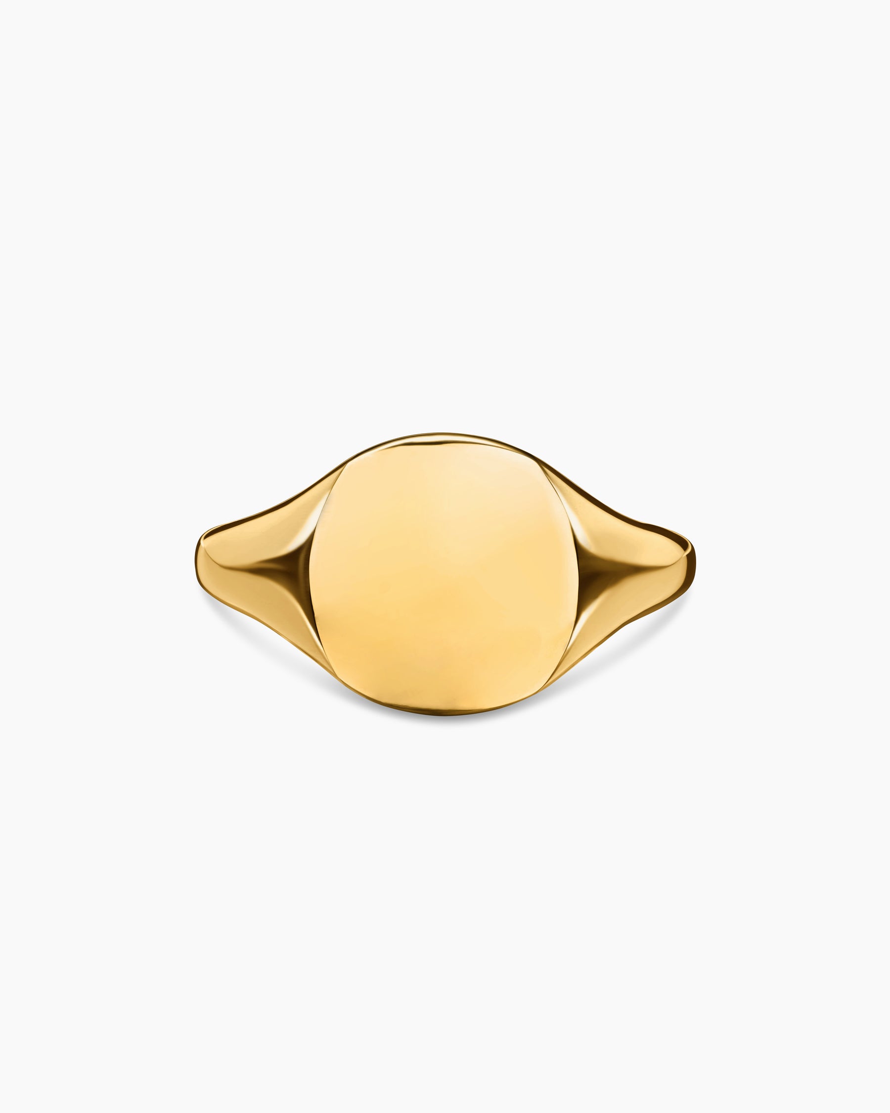 David Yurman Mini DY Initial J Pinky Ring in 18K Yellow Gold with Diamonds, Size 5.5, Women's, Rings Monogram Initial & Alphabet Rings