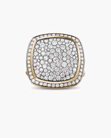 Albion Ring in 18K Yellow Gold with Pavé, 17mm