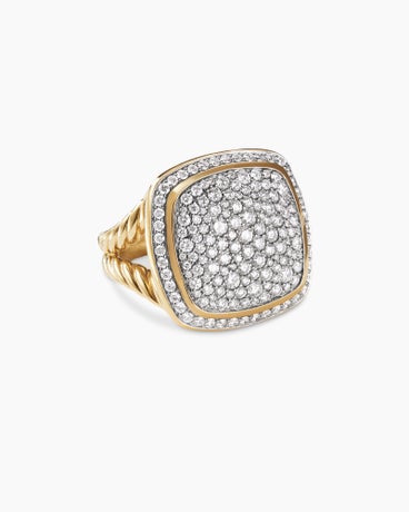 Albion Ring in 18K Yellow Gold with Pavé, 17mm