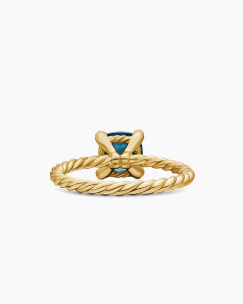 Womens Chatelaine Ring in 18ct Yellow Gold with Diamonds, 7mm