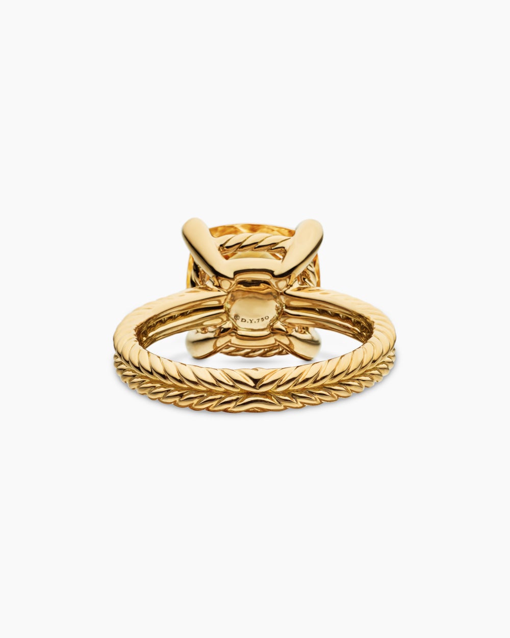 Womens Chatelaine Ring in 18ct Yellow Gold with Diamonds, 11mm