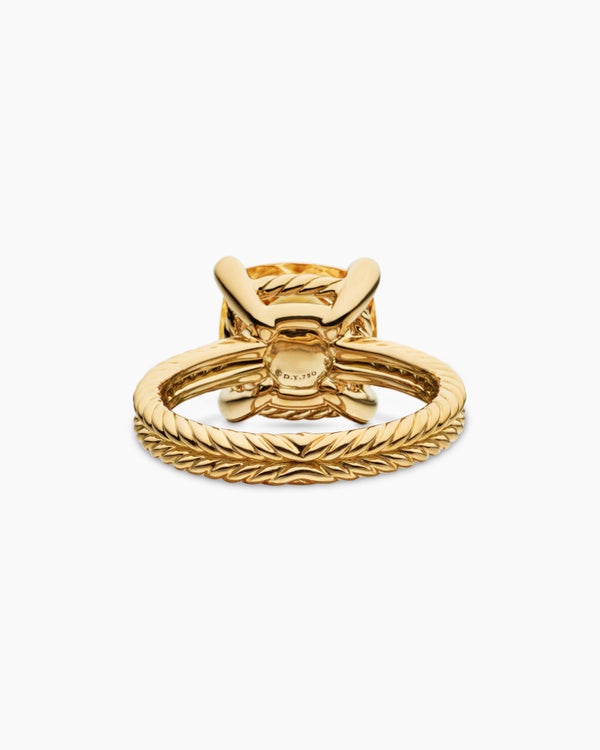 Chatelaine Ring in 18K Yellow Gold with Diamonds, 11mm