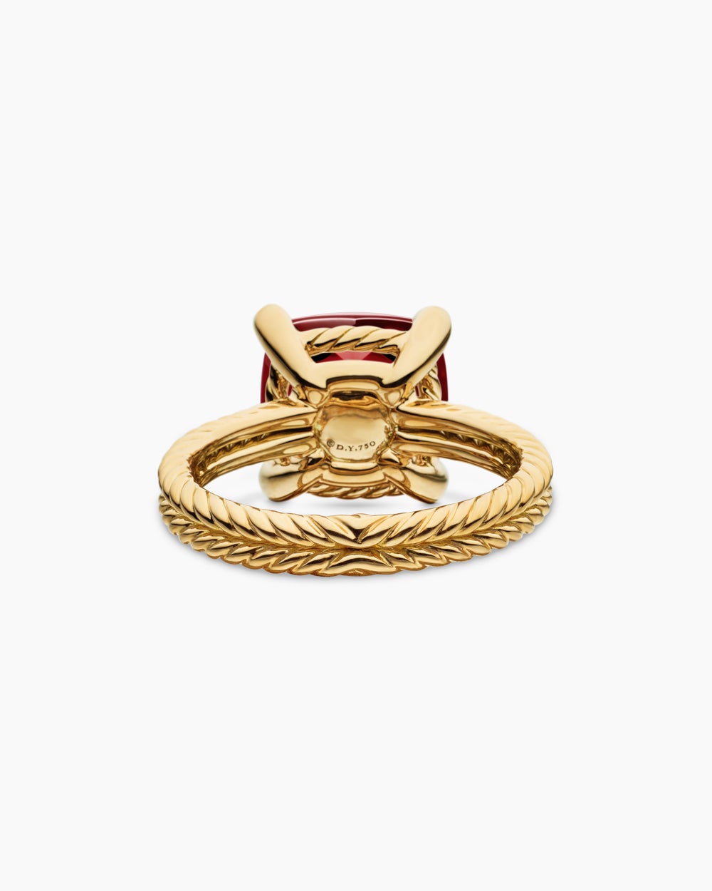 Womens Chatelaine Ring in 18ct Yellow Gold with Diamonds, 11mm