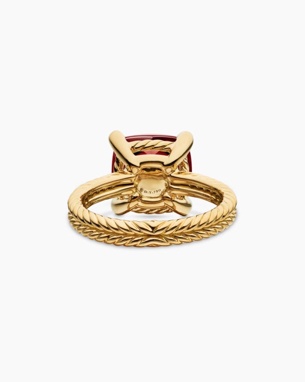 Chatelaine Ring in 18K Yellow Gold with Diamonds, 11mm