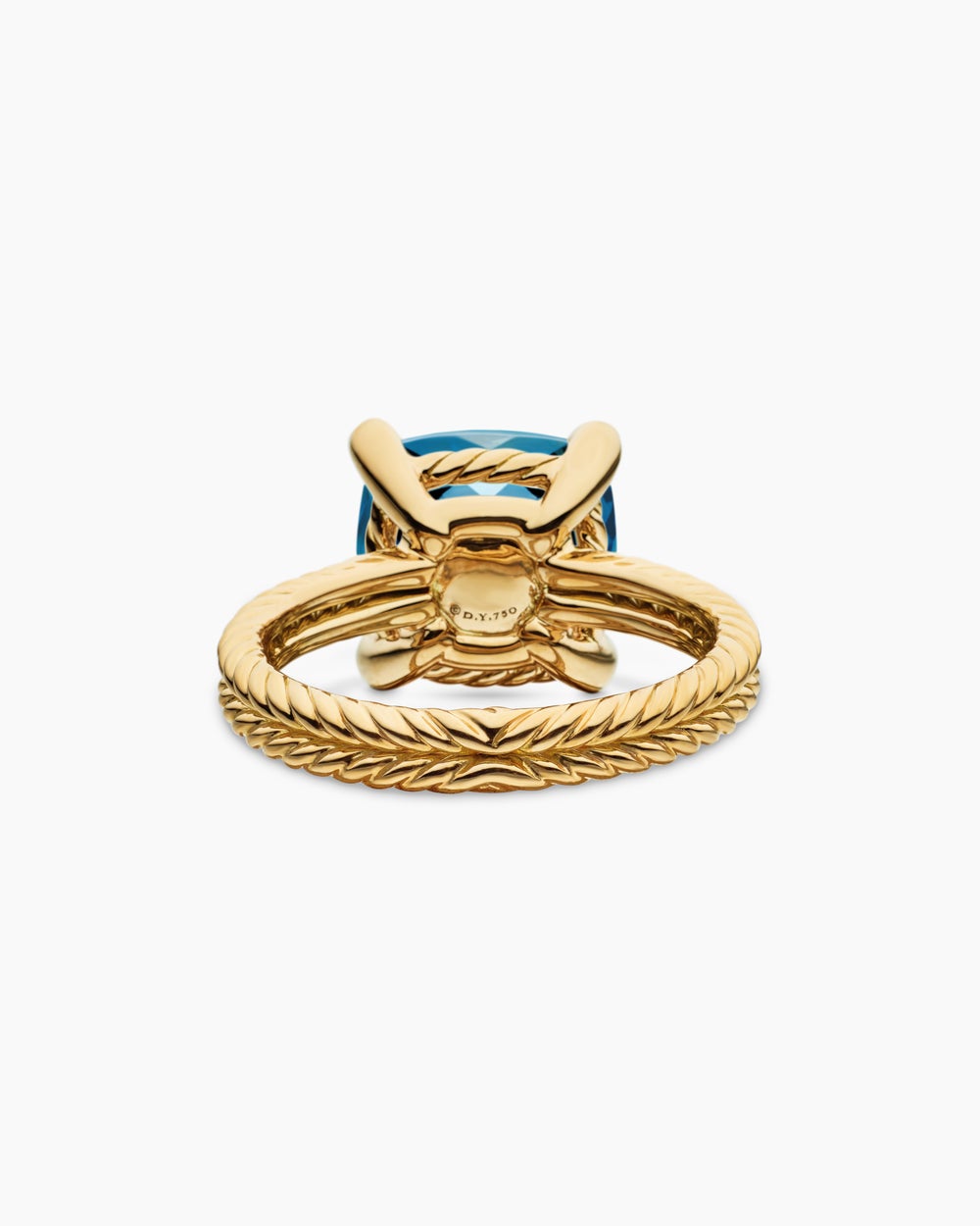 Womens Chatelaine Ring in 18ct Yellow Gold with Diamonds, 11mm