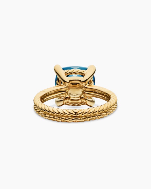 Chatelaine Ring in 18K Yellow Gold with Diamonds, 11mm