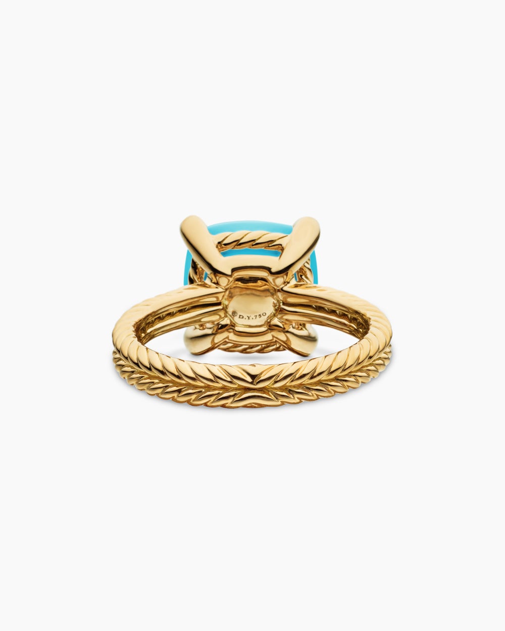 Womens Chatelaine Ring in 18ct Yellow Gold with Diamonds, 11mm