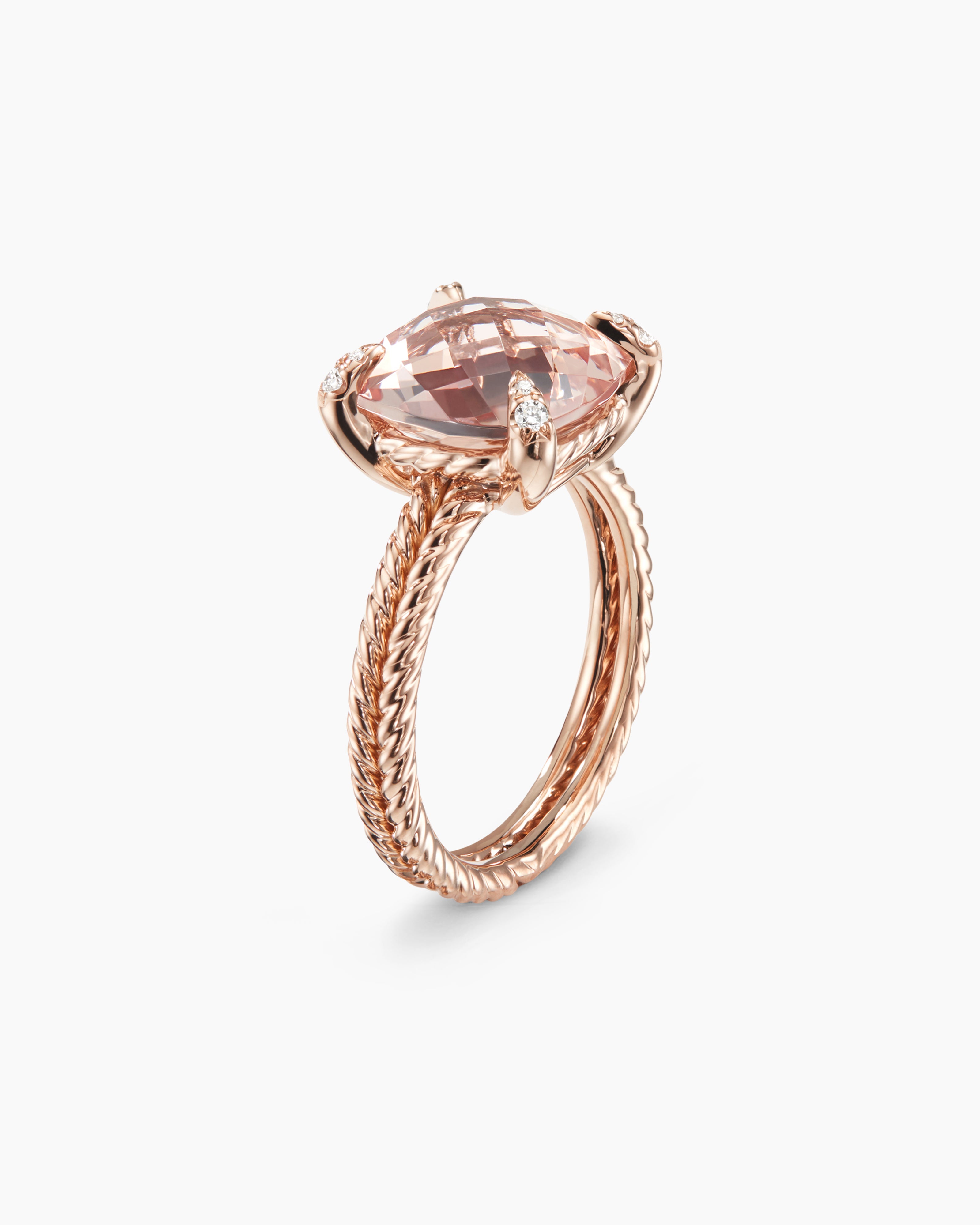 Shop Pink Sapphire 18K Rose Gold Ring Online in India |Gehna