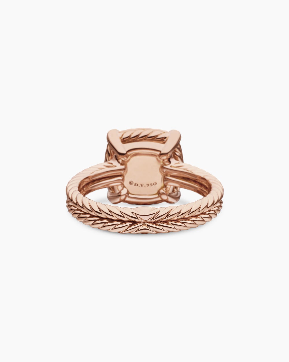 Womens Chatelaine Ring in 18ct Rose Gold with Diamonds, 11mm