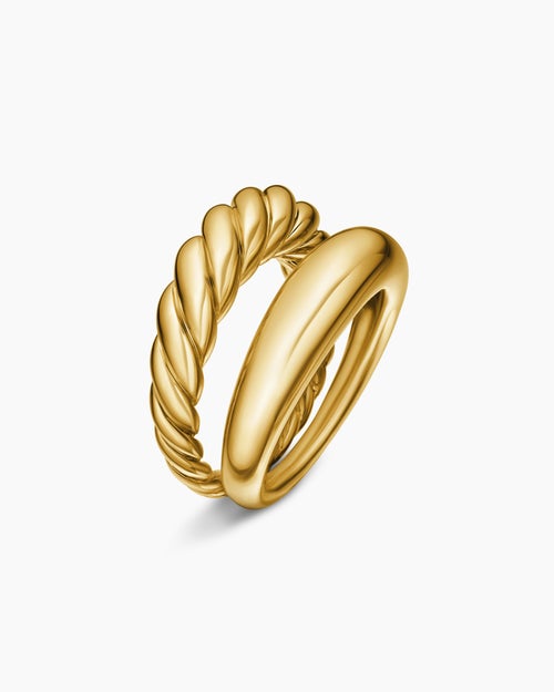 Womens Pure Form® Stack Rings in 18K Yellow Gold, 11mm