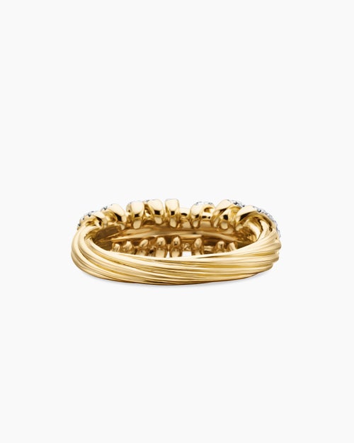 Womens Helena Ring in 18K Yellow Gold with Diamonds, 7.7mm