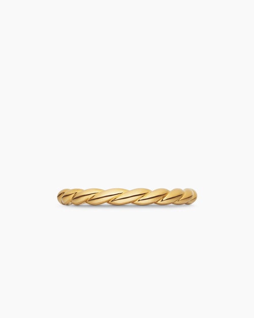 Womens Petite Band Ring in 18K Yellow Gold, 2.7mm