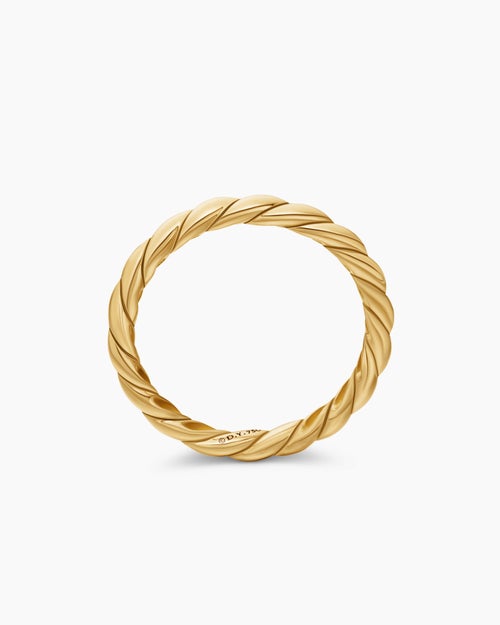 Womens Petite Band Ring in 18K Yellow Gold, 2.7mm