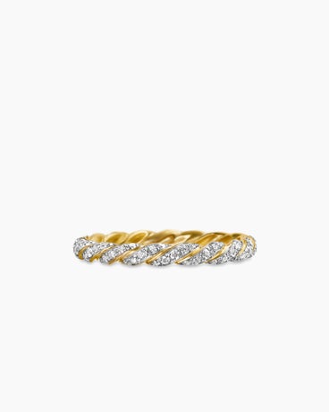 Pavé Band Ring in 18K Yellow Gold with Diamonds