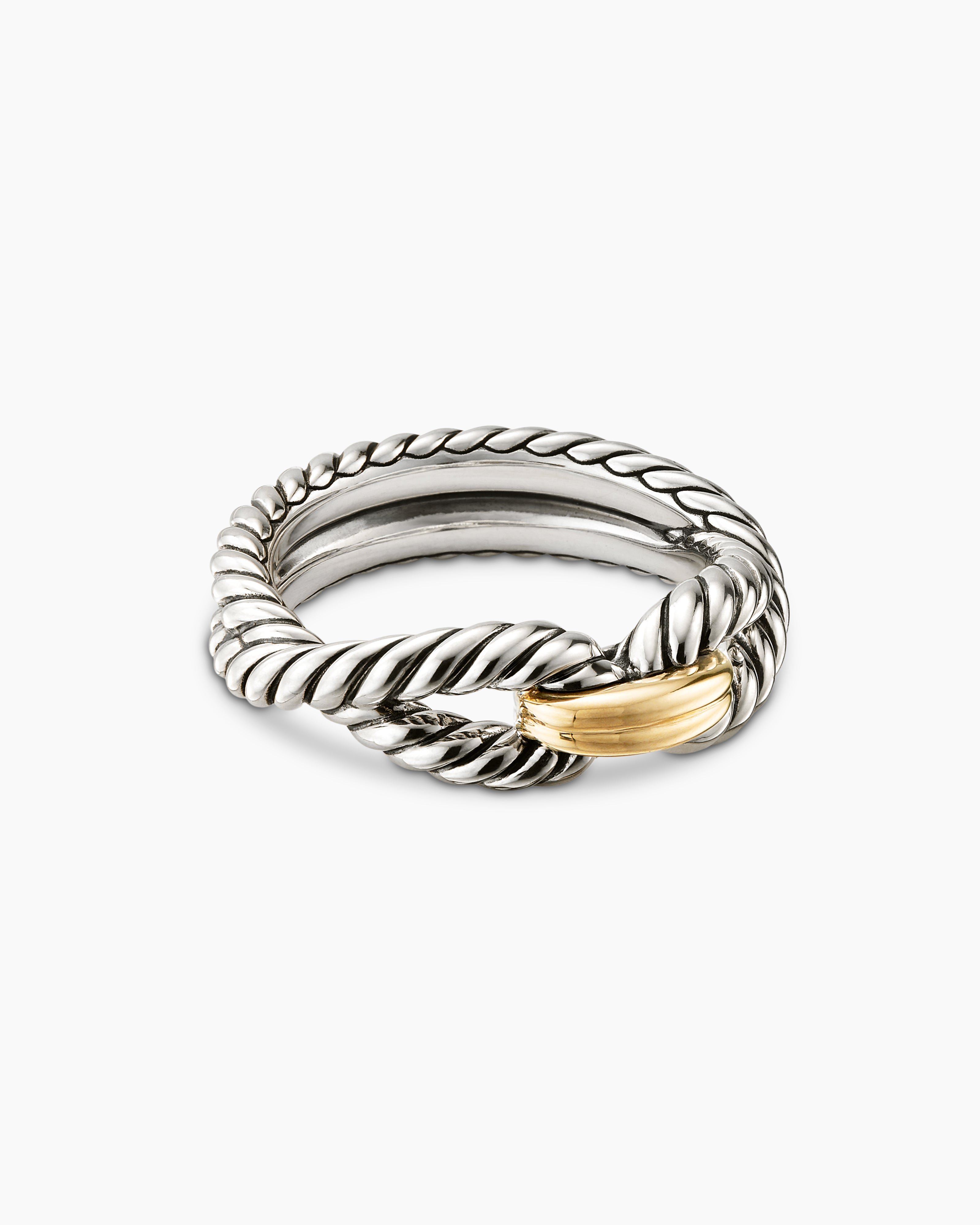 DY Cable Band Ring in 18K Yellow Gold, 2.45mm | David Yurman