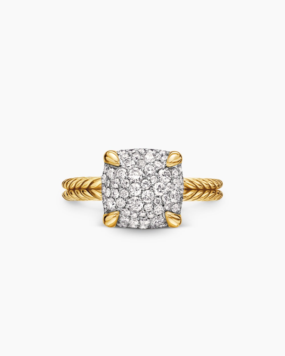 Womens Chatelaine® Ring in 18ct Yellow Gold with Pavé Diamonds, 11mm