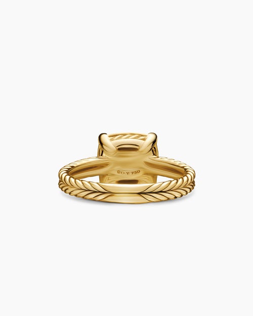 Womens Chatelaine Ring in 18K Yellow Gold with Pavé, 11mm