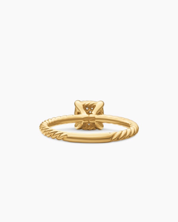 Petite Chatelaine Ring in 18K Yellow Gold with Pavé, 7mm