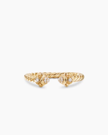Renaissance Ring in 18K Yellow Gold with Diamonds, 2.3mm