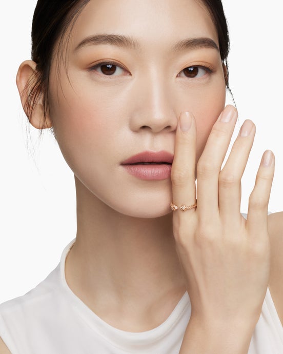 Renaissance® Ring in 18K Rose Gold with Diamonds, 2.3mm