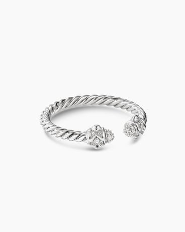 Renaissance Ring in 18K White Gold with Diamonds, 2.3mm