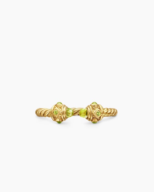 Womens Renaissance® Ring in 18K Yellow Gold with Peridot, 2.3mm