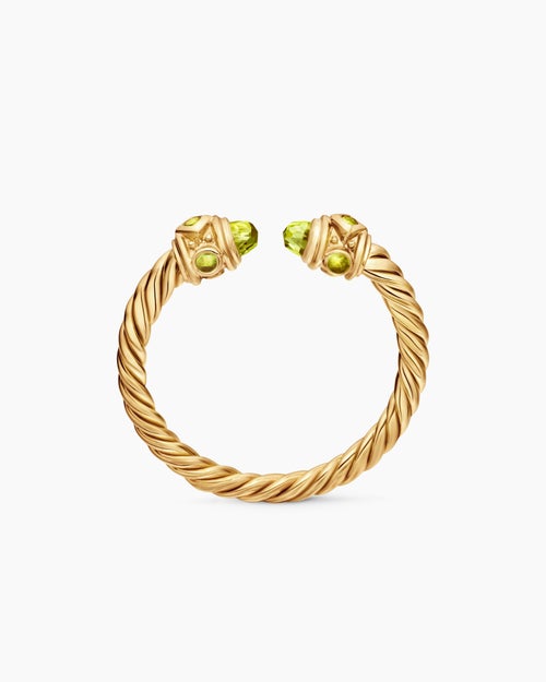 Womens Renaissance® Ring in 18K Yellow Gold with Peridot, 2.3mm