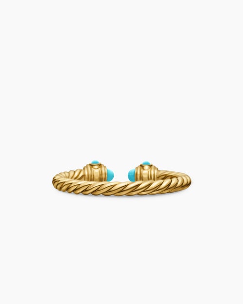 Womens Renaissance® Ring in 18K Yellow Gold with Turquoise, 2.3mm