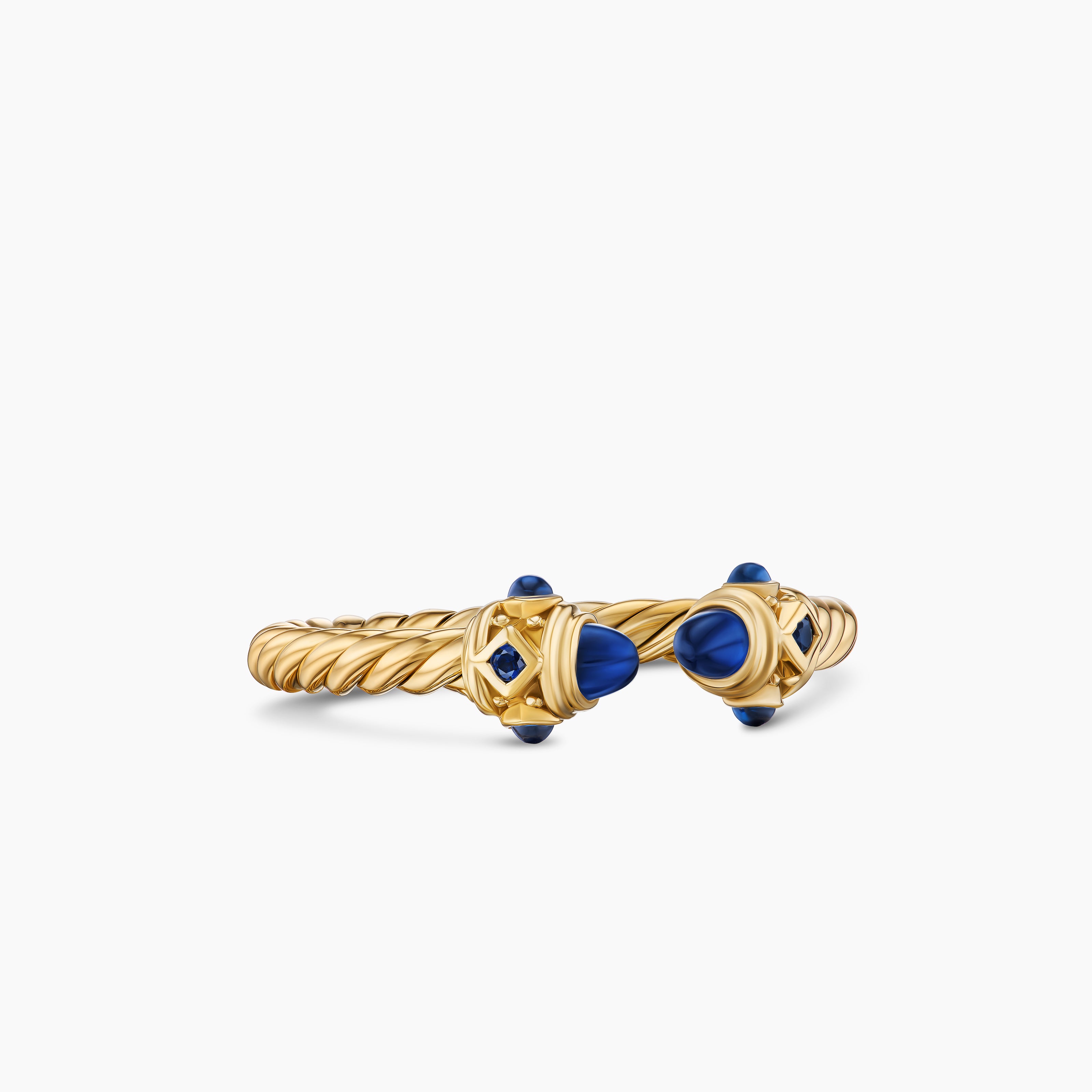 Womens Renaissance&reg; Ring in 18K Yellow Gold with Blue Sapphires, 2.3mm