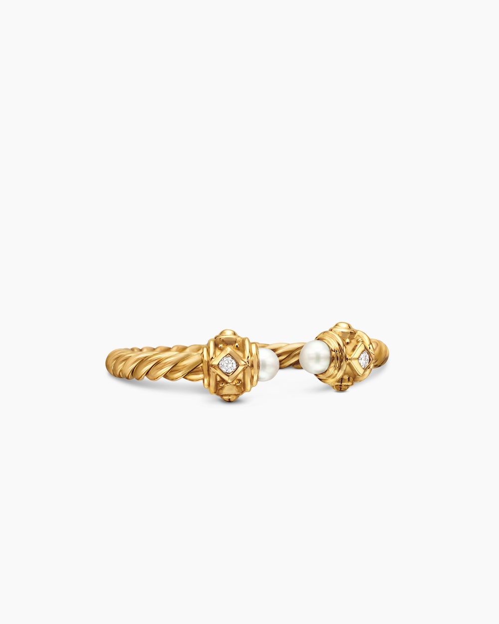 Womens Renaissance® Ring in 18ct Yellow Gold with Pearls and Diamonds, 2.3mm