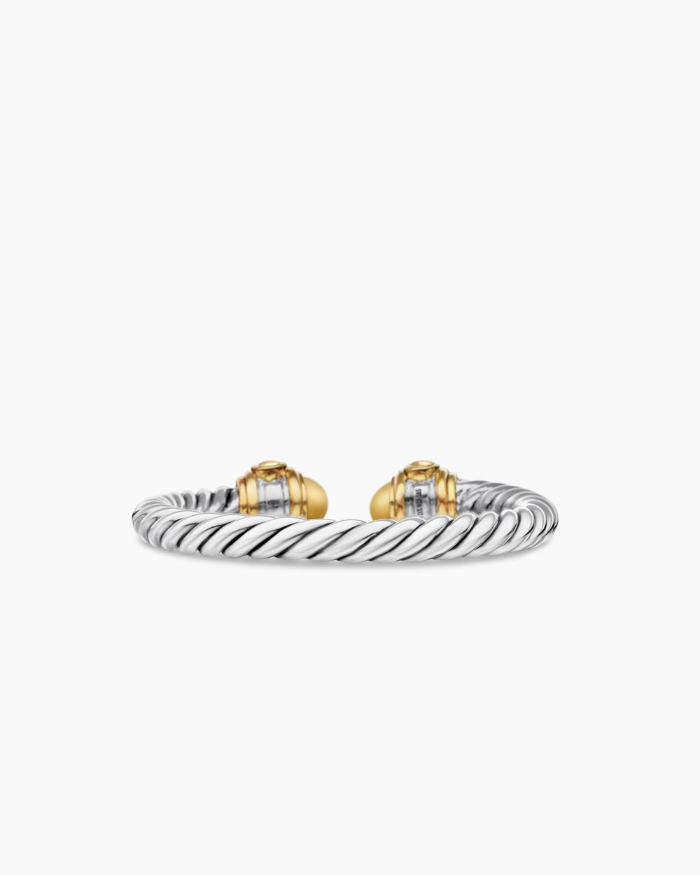 Womens Renaissance Ring in Sterling Silver with 14K Yellow Gold and Diamonds, 2.3mm