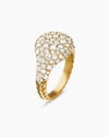 Pavé Pinky Ring in 18K Yellow Gold with Diamonds, 10mm Pavé Pinky Ring in 18K Yellow Gold with Diamonds, 10mm