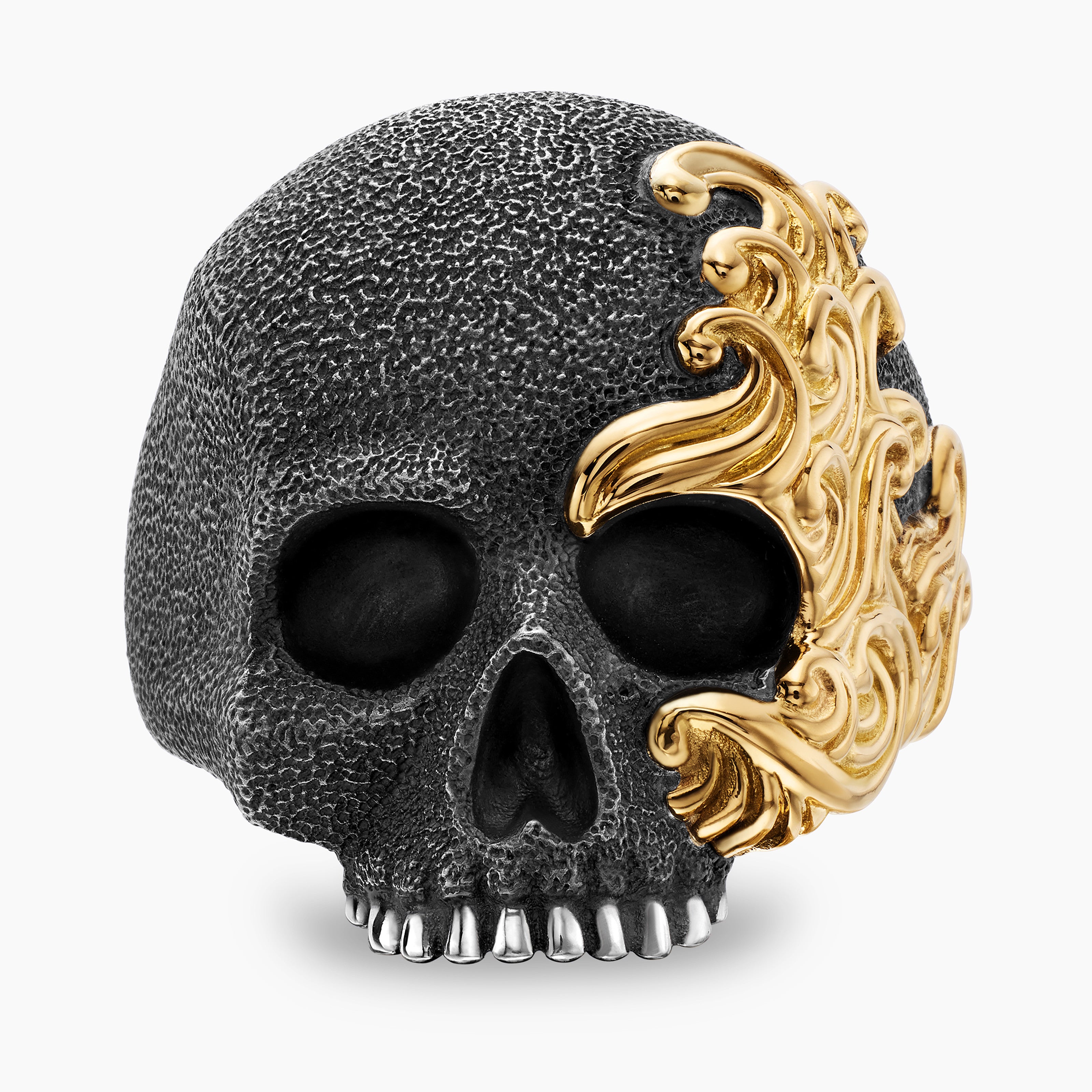 Waves Skull Ring in Sterling Silver, 24mm | David Yurman