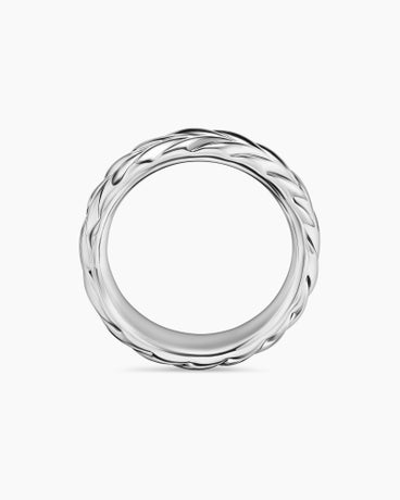 Chevron Band Ring in Sterling Silver, 8.5mm