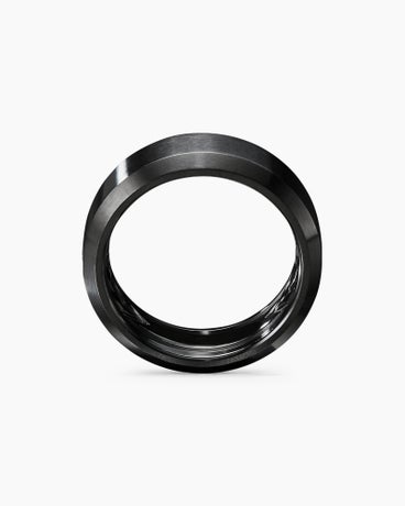 Streamline® Bevelled Band Ring in Black Titanium, 8.5mm