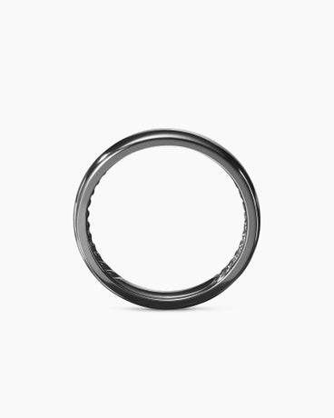 DY Classic Band Ring in Grey Titanium, 4mm