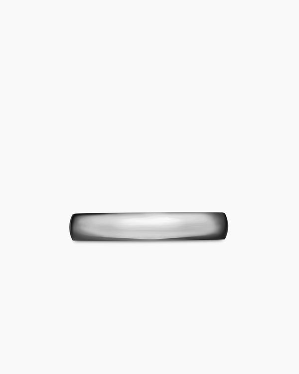 DY Classic Band Ring in Grey Titanium, 4mm