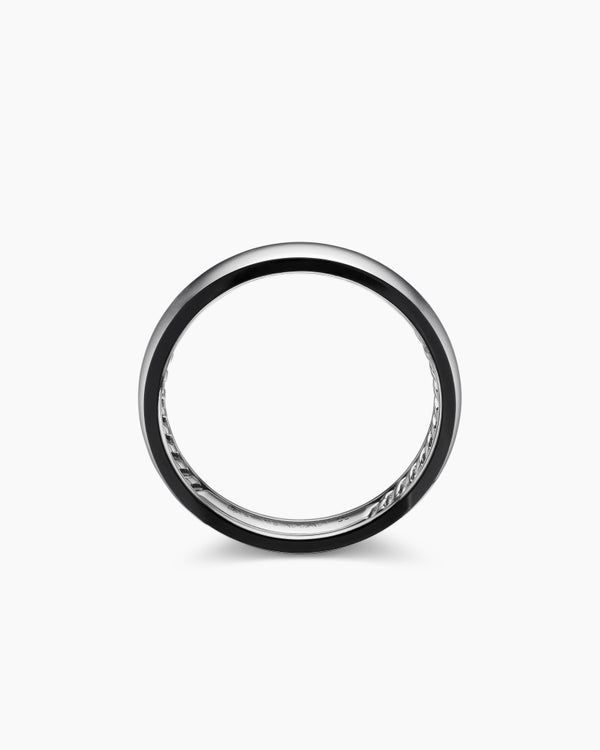 DY Classic Band Ring in Grey Titanium, 4mm