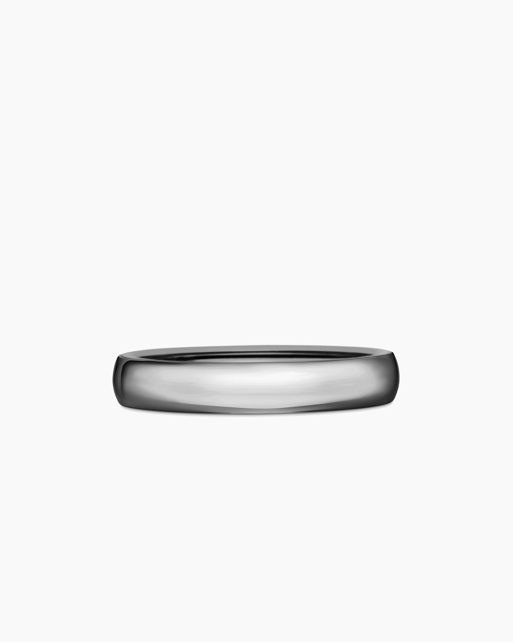 Mens DY Classic Band Ring in Grey Titanium, 4mm