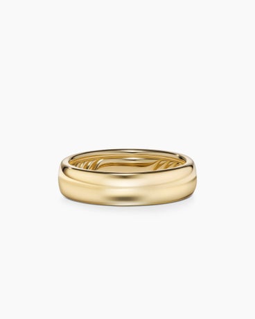 DY Classic Band Ring in 18K Yellow Gold, 6mm