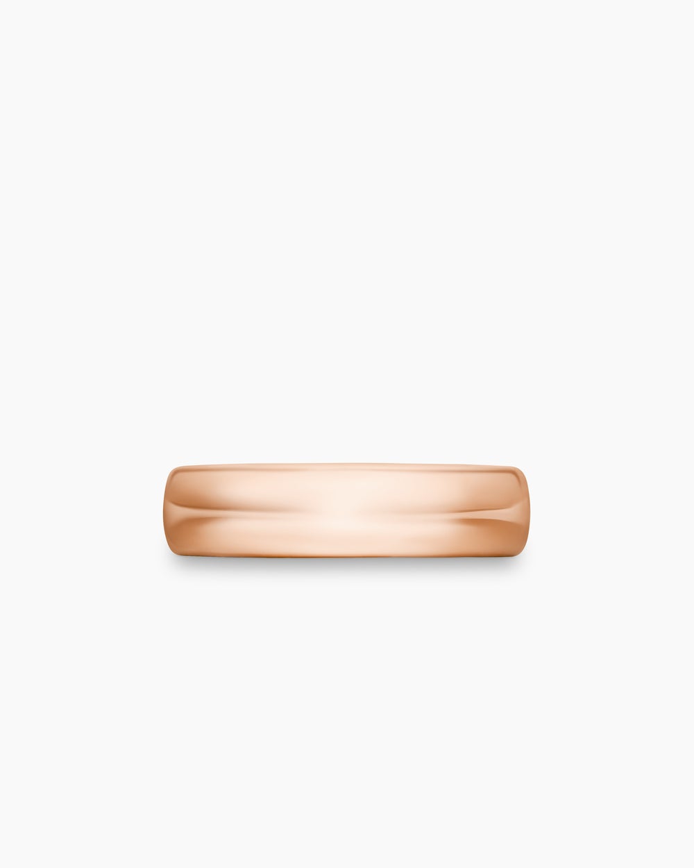 Anneau DY Classic en or rose 18 carats, 6 mm hommes