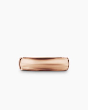 DY Classic Band Ring in 18K Rose Gold, 6mm