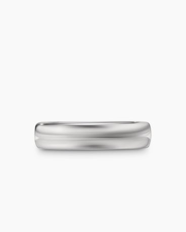 DY Classic Band Ring in 18K White Gold, 6mm