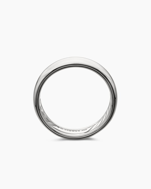 DY Classic Band Ring in 18K White Gold, 6mm