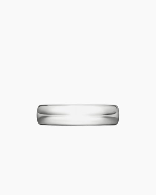 Anneau DY Classic en platine, 6 mm hommes