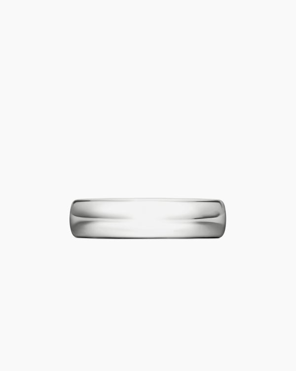 Bague anneau DY Classic en platine, 6 mm