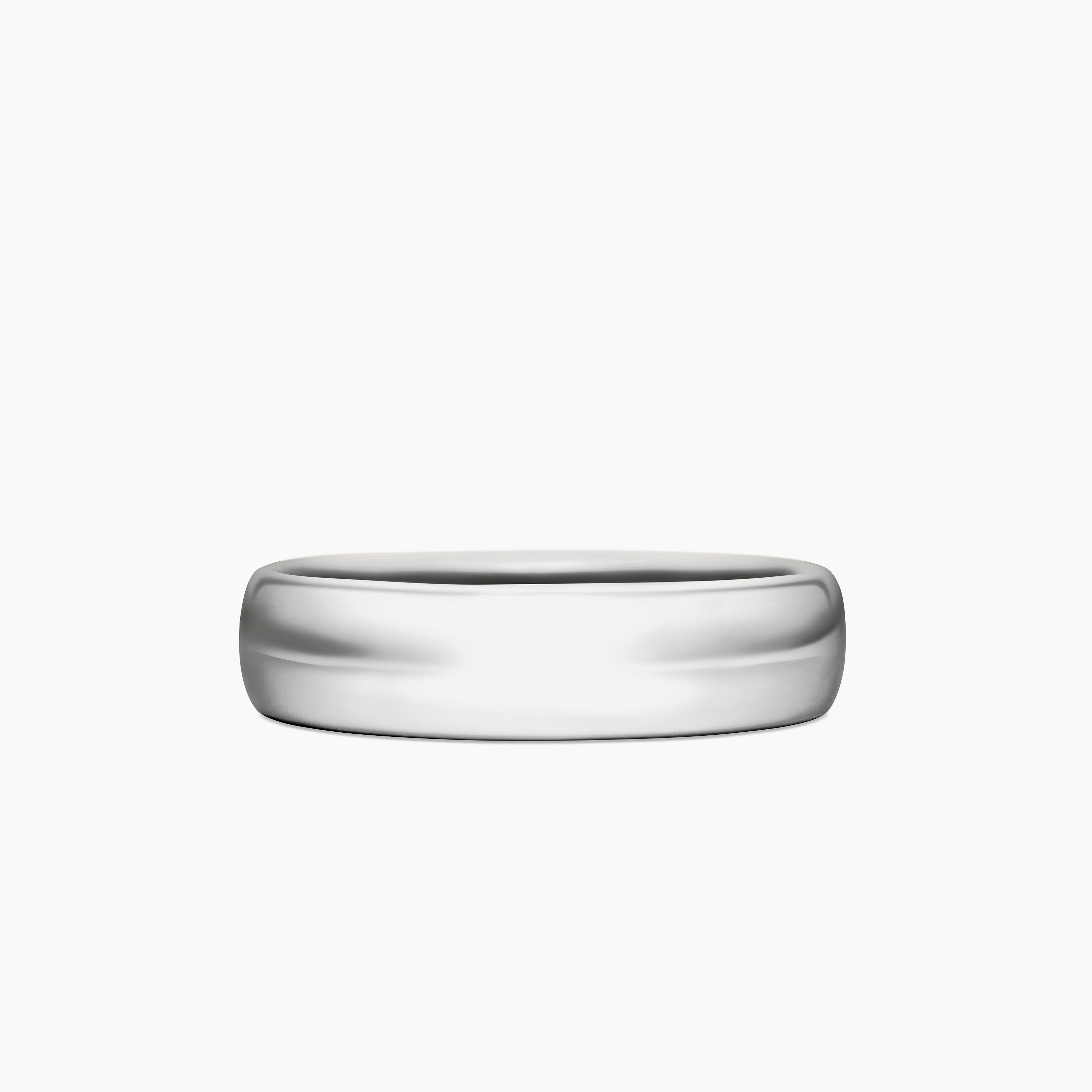 Mens DY Classic Band Ring in Platinum, 6mm